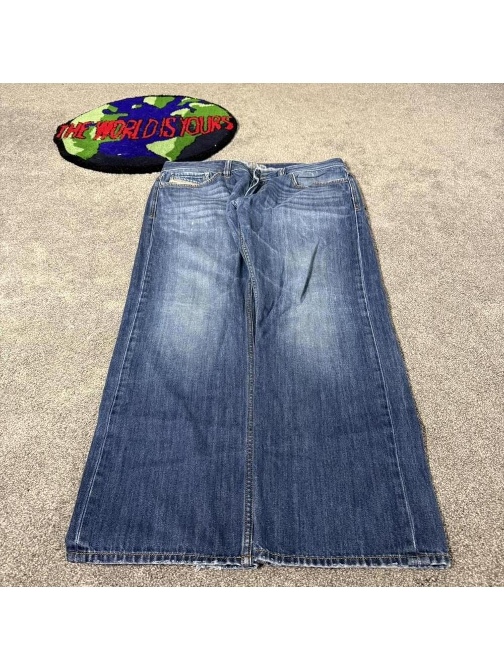 vintage y2k straight fit jeans 2000’s diesel industry denim
